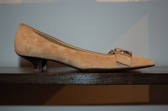 Taupe Prada Kitten Heels, size 8.5