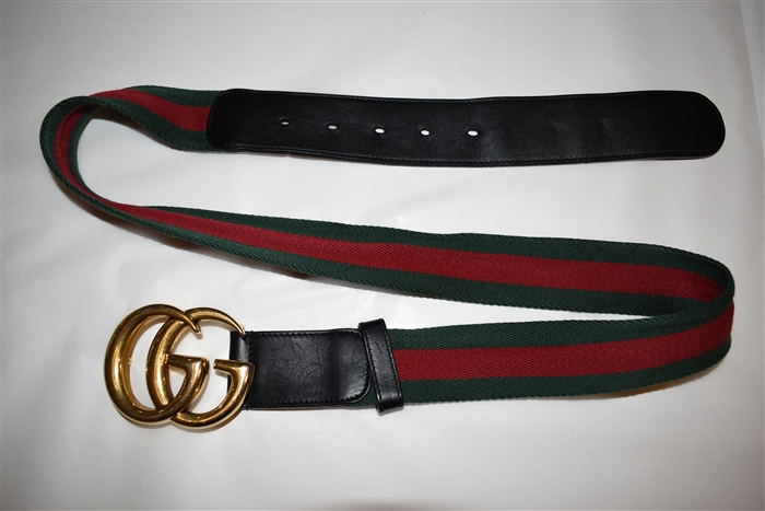 Striped Gucci Belt, size L
