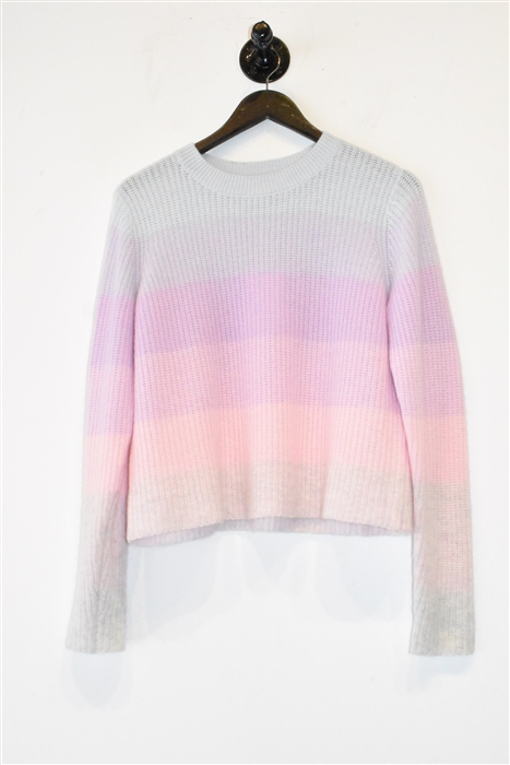 Striped Autumn Cashmere Cashmere Sweater, size S