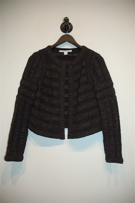 Basic Black Diane von Furstenberg Evening Jacket, size 4