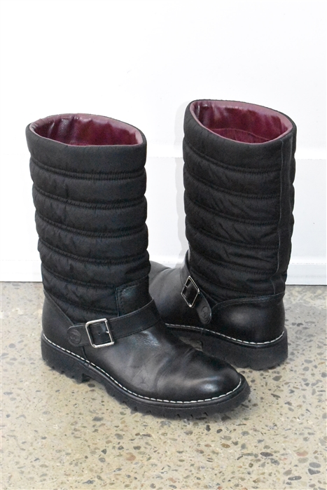 Basic Black Chanel Boots, size 8.5