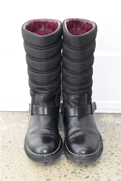 Basic Black Chanel Boots, size 8.5