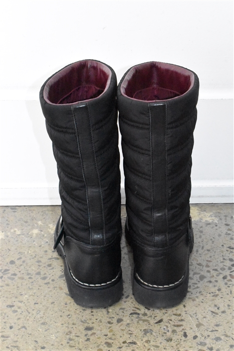 Basic Black Chanel Boots, size 8.5