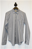 Steel Burberry Button Shirt, size M