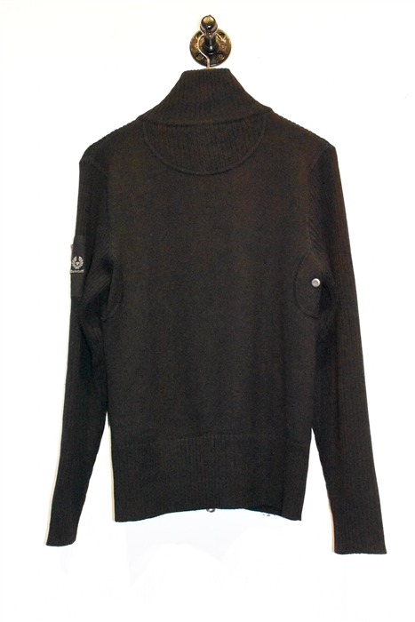 Basic Black Belstaff Zippered Sweater, size M