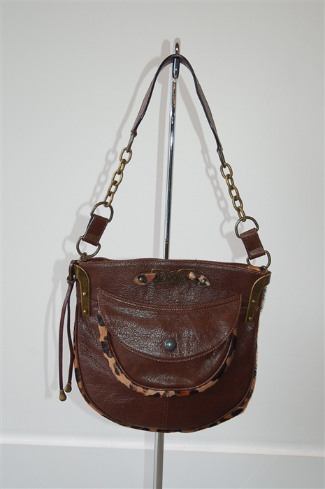 Dark Leather D&G - Dolce & Gabbana Hobo, size M