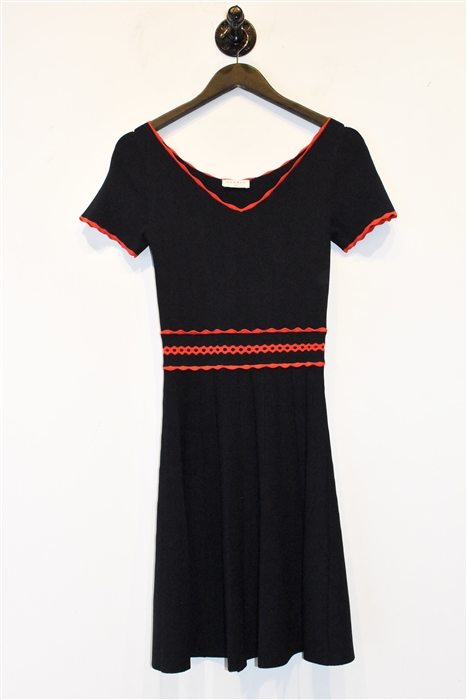 French Navy Sandro A-Line Dress, size 6