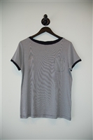 Navy & White Eleventy T-Shirt, size L