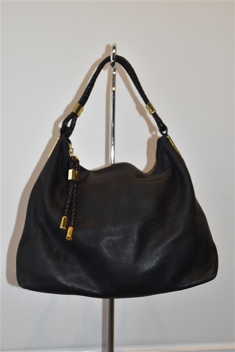 Black Leather Michael Kors Collection Hobo, size M
