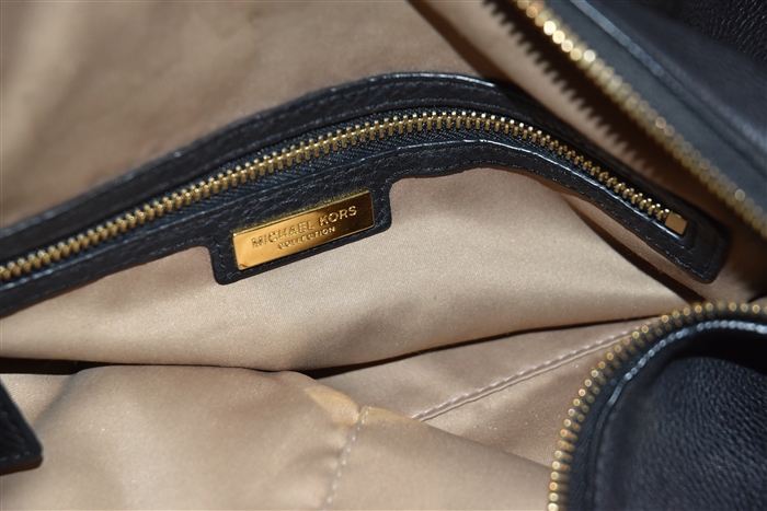 Black Leather Michael Kors Collection Hobo, size M