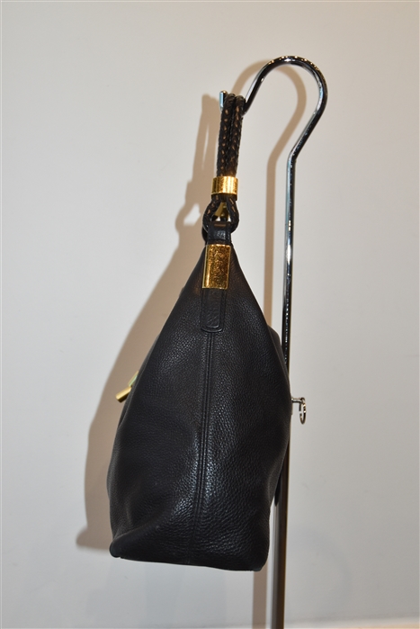 Black Leather Michael Kors Collection Hobo, size M