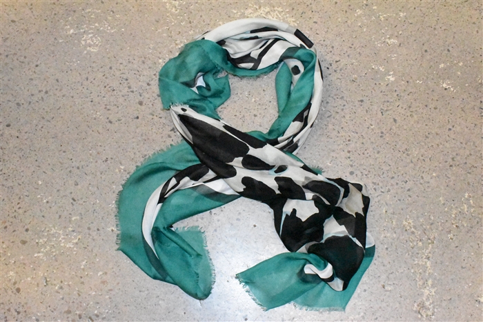 Animal Print Burberry Scarf, size O/S