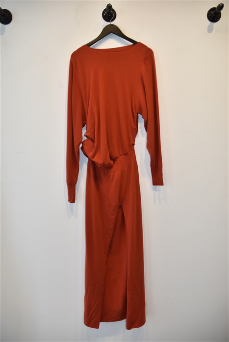 Burnt Orange Jacquemus Maxi Dress, size 4
