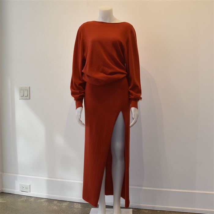 Burnt Orange Jacquemus Maxi Dress, size 4