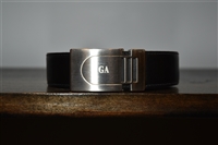 Black Leather Giorgio Armani Belt, size L