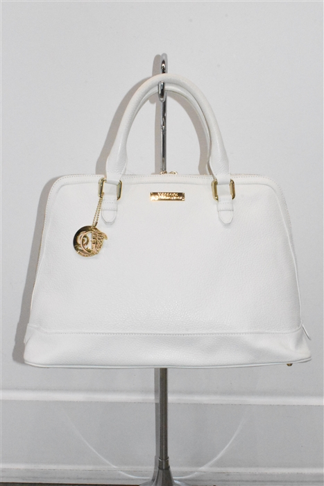 Soft White Versace Collection Satchel, size L