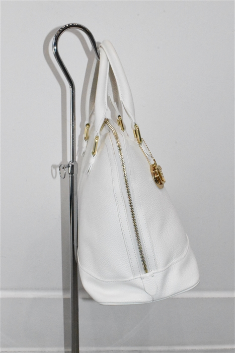 Soft White Versace Collection Satchel, size L