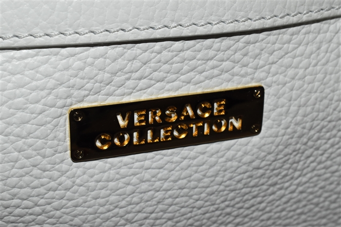 Soft White Versace Collection Satchel, size L