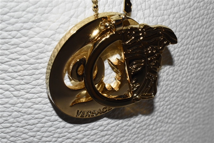 Soft White Versace Collection Satchel, size L
