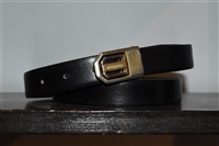 Black Leather Givenchy - Vintage Belt, size M