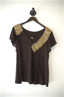 Black Fendi Short-Sleeved Top, size M
