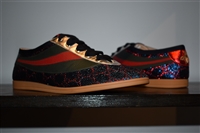 Monogram Gucci Sneaker, size 8.5