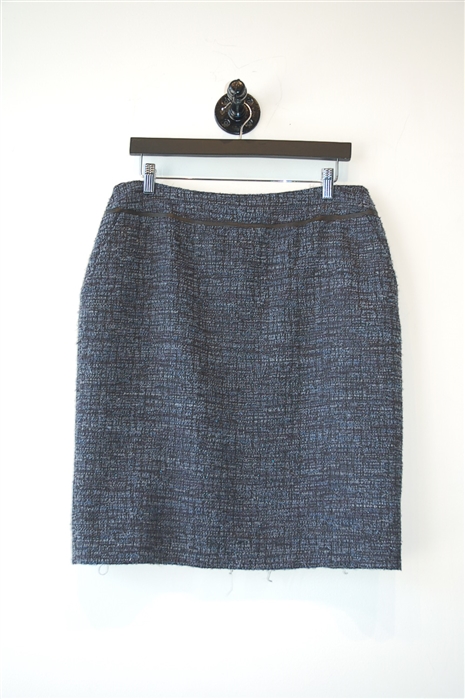 Blue Tweed Lafayette 148 Pencil Skirt, size 12