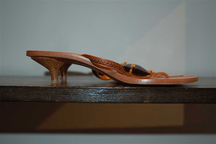 Saddle Brown Michael Kors Collection Sandal, size 7