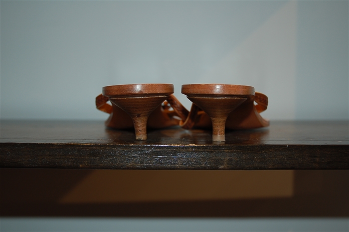 Saddle Brown Michael Kors Collection Sandal, size 7