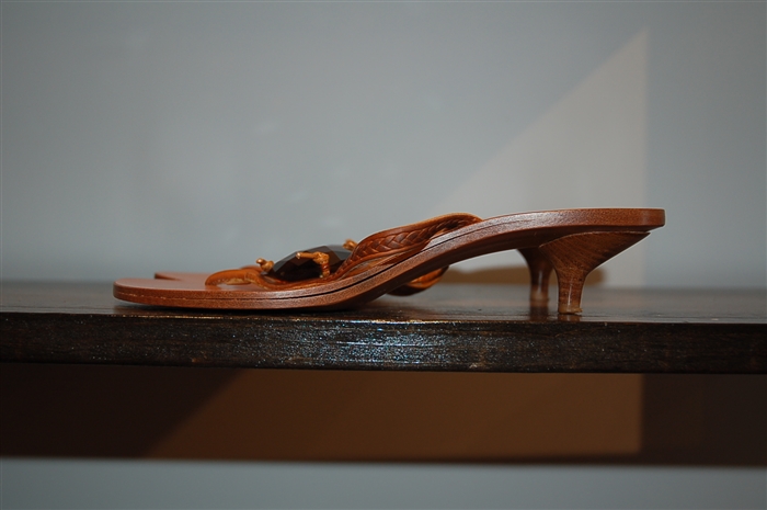 Saddle Brown Michael Kors Collection Sandal, size 7