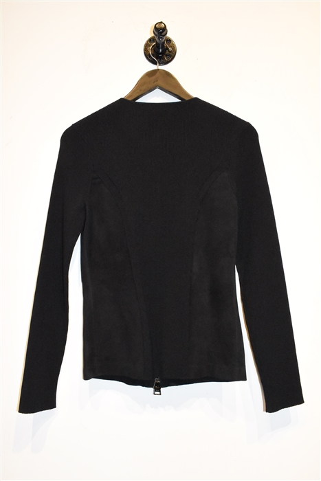 Basic Black Tom Ford Zippered Sweater, size S