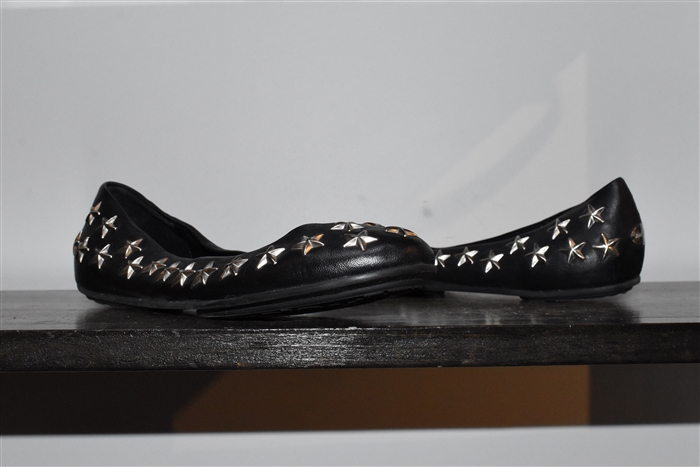 Black Leather Jimmy Choo Ballet Flats, size 8