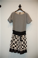 Black & White Moschino A-Line Dress, size 6