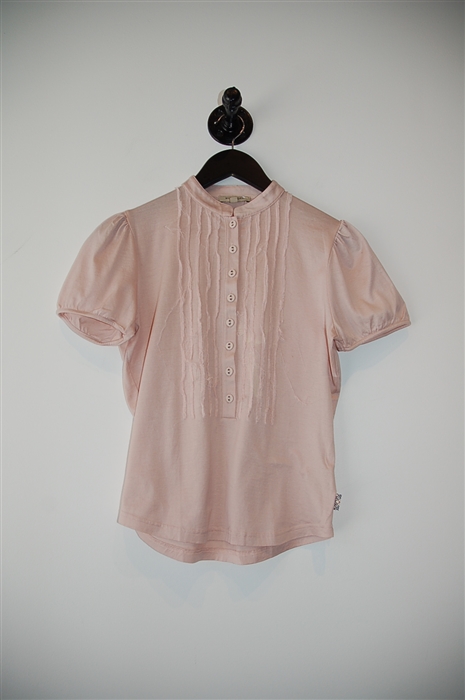 Pale Pink Burberry Short-Sleeved Top, size S