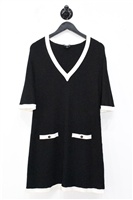 Black & White Chanel Shift Dress, size 8