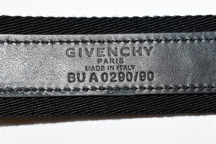 Basic Black Givenchy Belt, size M