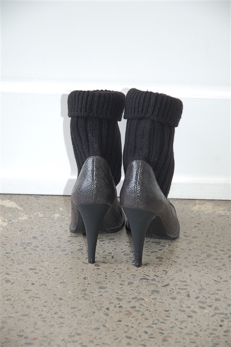 Basic Black Stella McCartney Ankle Boots, size 9
