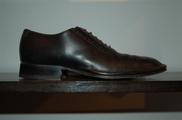 Black Leather Gianni Versace - Vintage Oxford, size 7