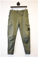 Military Green Stone Island Cargo Pants, size 32