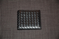 Black Leather Bottega Veneta Wallet, size O/S