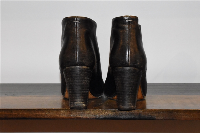 Black Leather Maison Margiela Booties, size 6