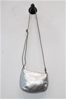 Metallic Silver Marsell Shoulder Bag, size S