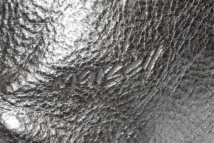 Metallic Silver Marsell Shoulder Bag, size S