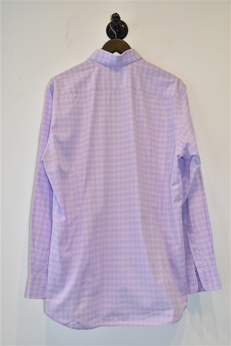 Lilac Check Etro Button Shirt, size XL