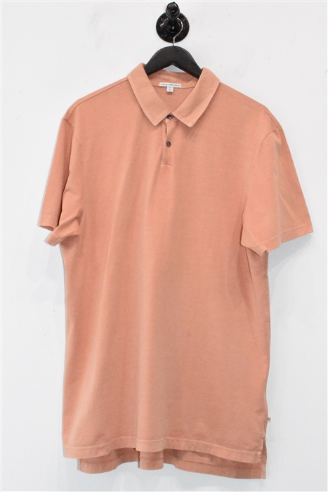 Salmon James Perse Polo, size L