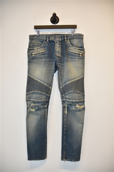 Faded Denim Balmain Denim, size 32
