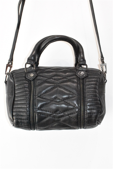 Black Leather Zadig & Voltaire Satchel, size XS
