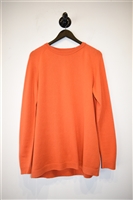 Bright Orange Johnstons of Elgin Cashmere Sweater, size M