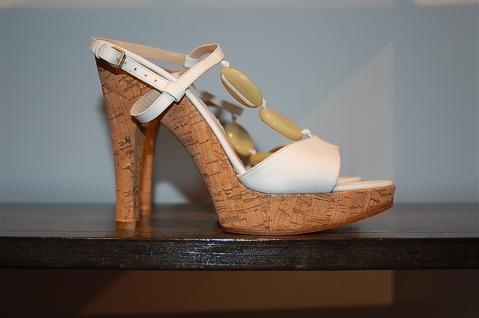 Soft White Michael Kors Collection Sandal, size 7