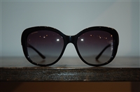 Shiny Black Bulgari Sunglasses, size O/S